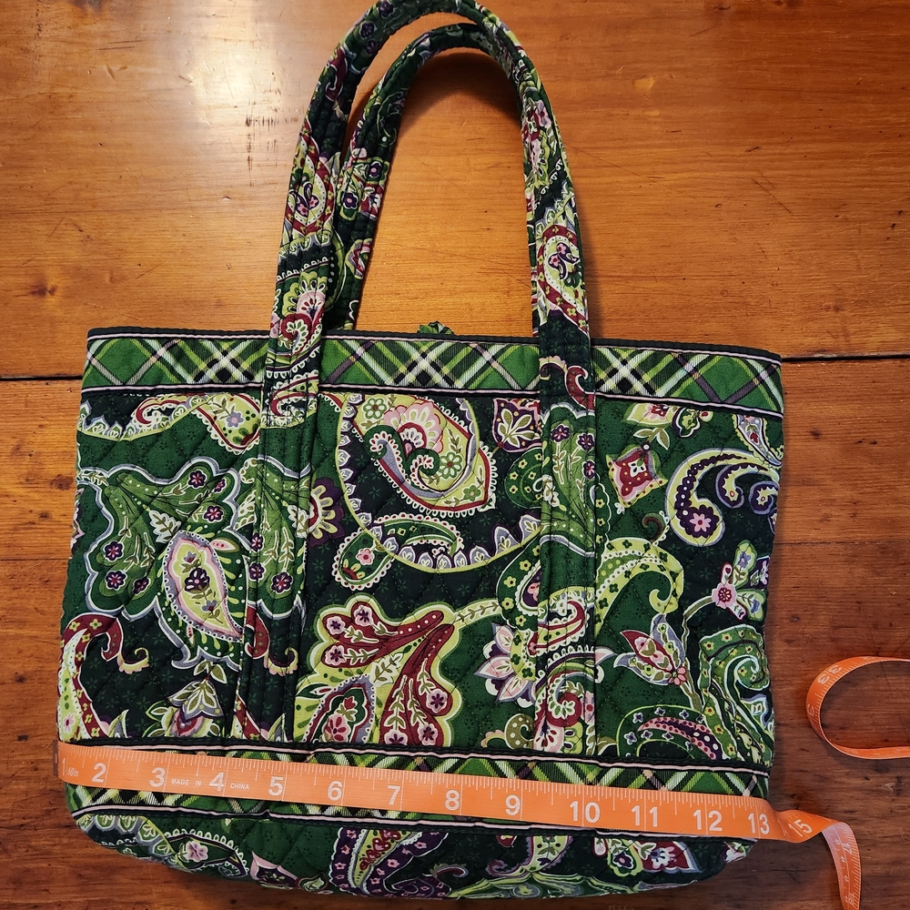 Vera Bradley Green Paisley Tote